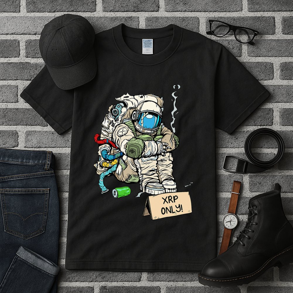 Cryptocurrency Talk - Astronaut Hodler Begging For XRP Tall T-Shirt