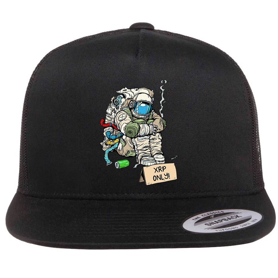 Cryptocurrency Talk - Astronaut Hodler Begging For XRP Flat Bill Trucker Hat