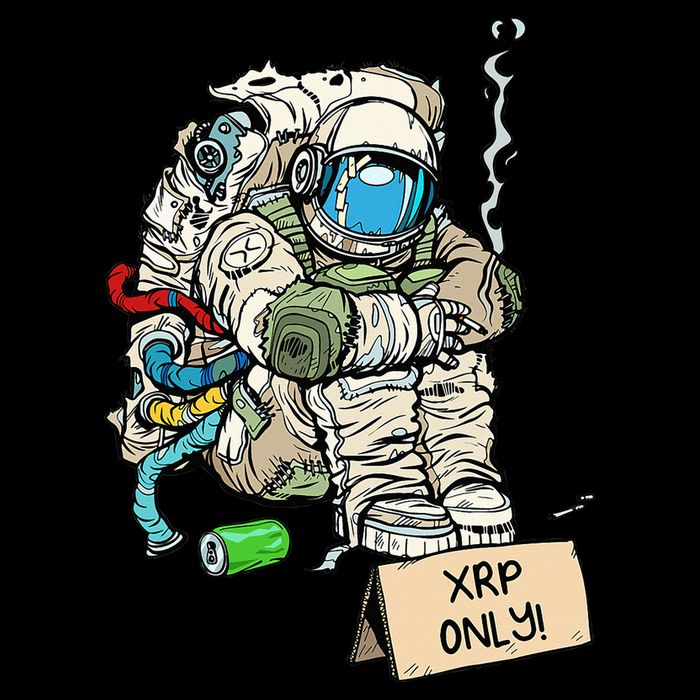 Cryptocurrency Talk - Astronaut Hodler Begging For XRP Flat Bill Trucker Hat