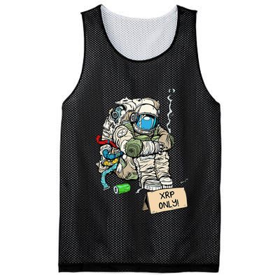 Cryptocurrency Talk - Astronaut Hodler Begging For XRP Mesh Reversible Basketball Jersey Tank