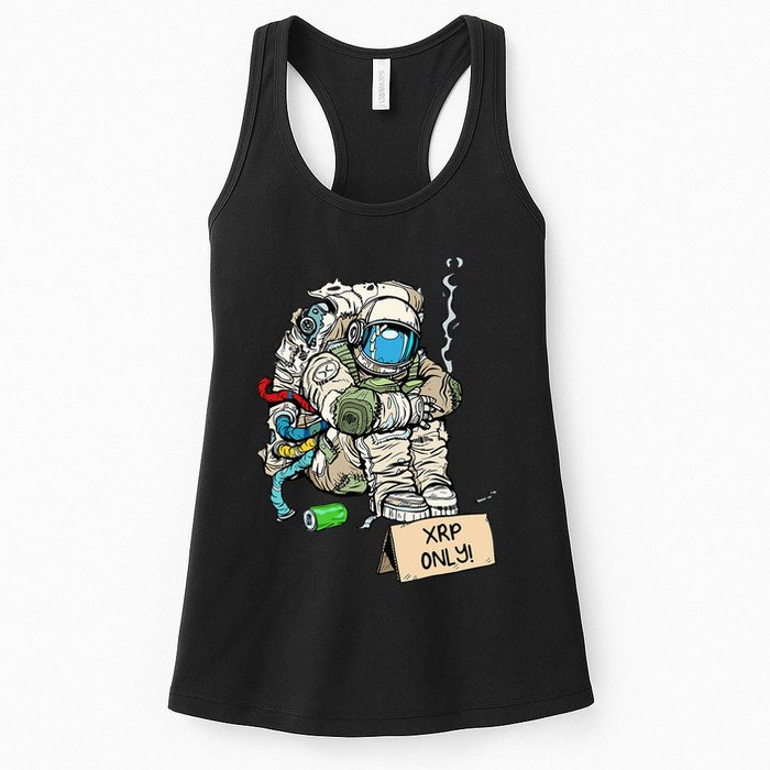 Cryptocurrency Talk - Astronaut Hodler Begging For XRP Womens Tank Top