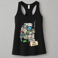 Cryptocurrency Talk - Astronaut Hodler Begging For XRP Womens Tank Top