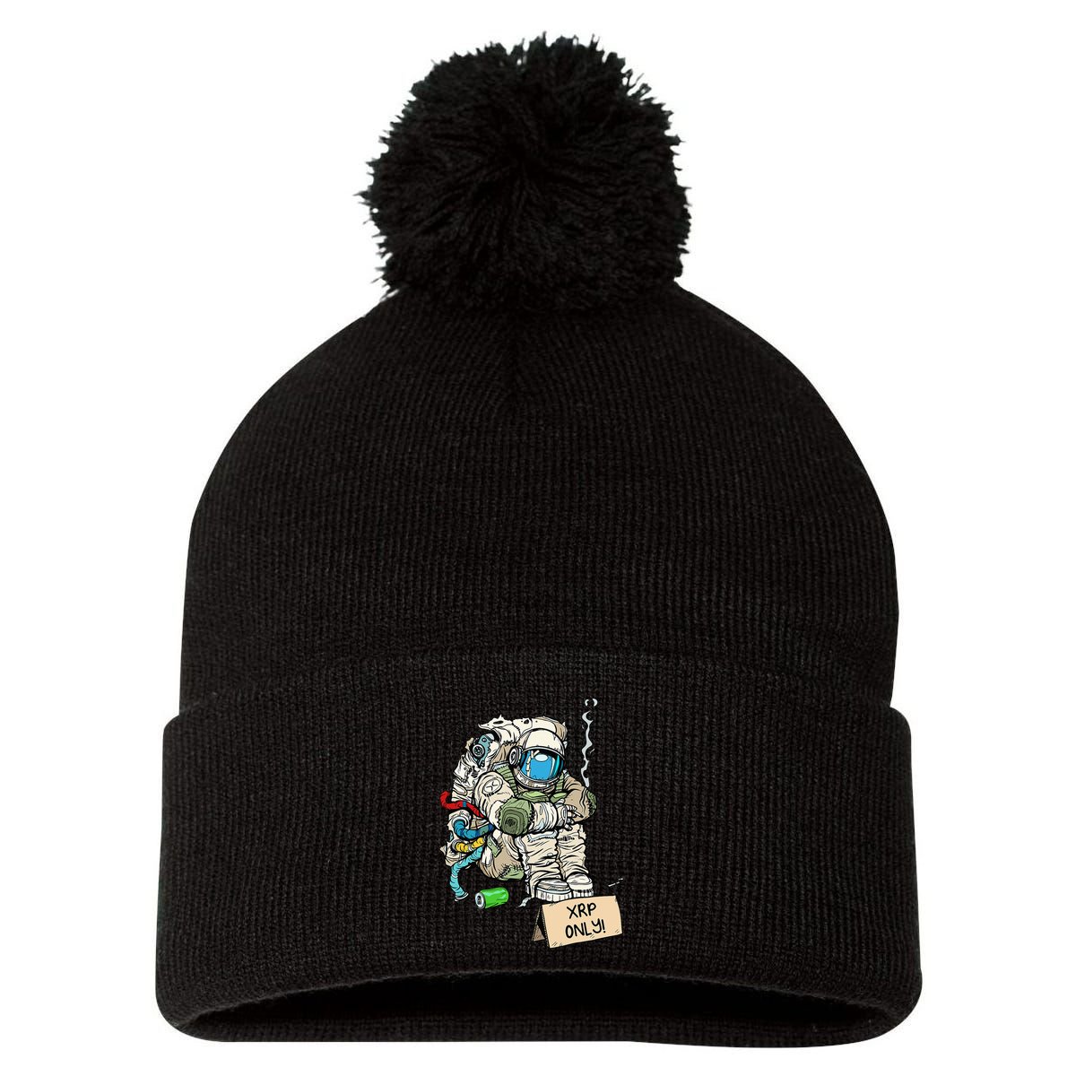 Cryptocurrency Talk - Astronaut Hodler Begging For XRP Pom Pom 12in Knit Beanie