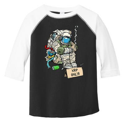 Cryptocurrency Talk - Astronaut Hodler Begging For XRP Toddler Fine Jersey T-Shirt