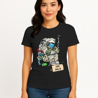 Cryptocurrency Talk - Astronaut Hodler Begging For XRP Womens T-Shirt