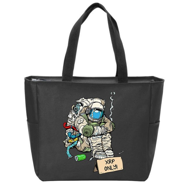 Cryptocurrency Talk - Astronaut Hodler Begging For XRP Zip Tote Bag