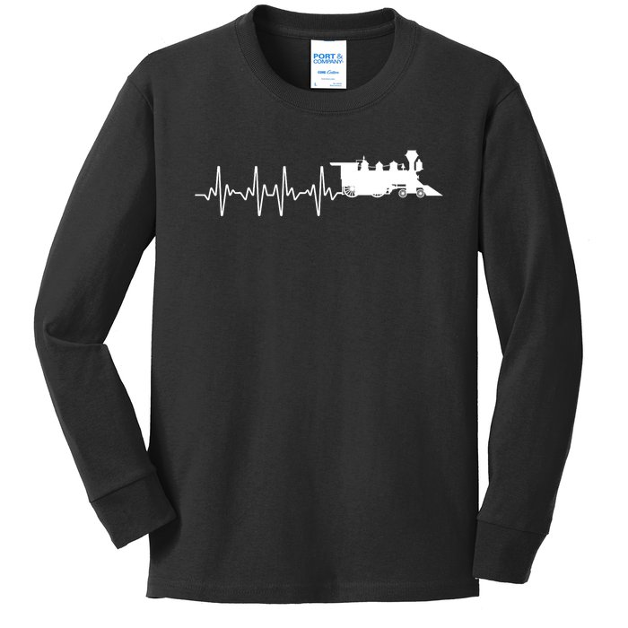 Cool Train Art For Men Locomotive Model Train Collector Kids Long Sleeve Shirt