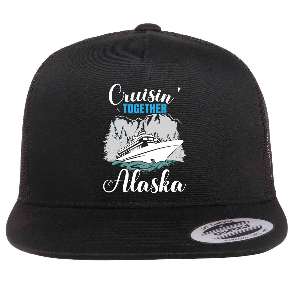 Cruisin' Together Alaska Alaskan Wilderness Gift Flat Bill Trucker Hat