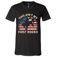 Cowboy This Aint My First Rodeo Wo Horse Riding V-Neck T-Shirt