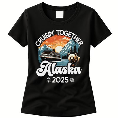 Cruisin Together Alaska 2025 Family Friend Alaska Cruise Womens T-Shirt