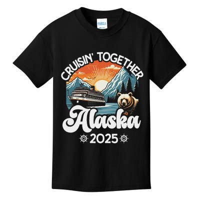 Cruisin Together Alaska 2025 Family Friend Alaska Cruise Kids T-Shirt