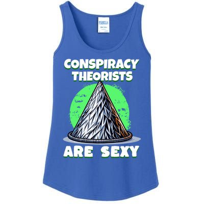 Conspiracy Theorists Are Sexy Tinfoil Hat Truth Seeking Gift Ladies Essential Tank