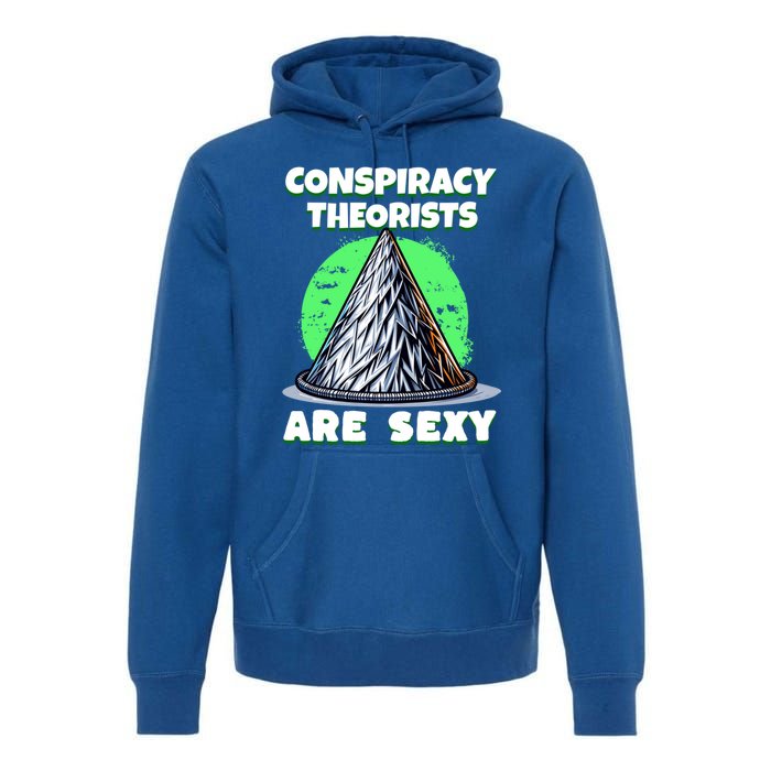 Conspiracy Theorists Are Sexy Tinfoil Hat Truth Seeking Gift Premium Hoodie