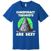 Conspiracy Theorists Are Sexy Tinfoil Hat Truth Seeking Gift Premium T-Shirt