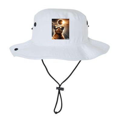 Cat Taking A Selfie With Solar 2024 Eclipse Wearing Glasses Legacy Cool Fit Booney Bucket Hat