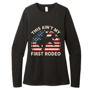 Cowboy This Aint My First Rodeo Western Horse Riding Womens CVC Long Sleeve Shirt