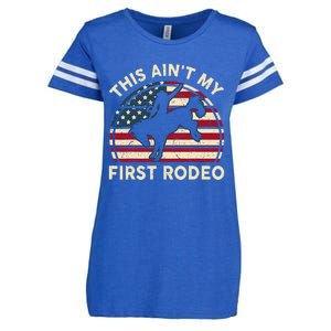 Cowboy This Aint My First Rodeo Western Horse Riding Enza Ladies Jersey Football T-Shirt