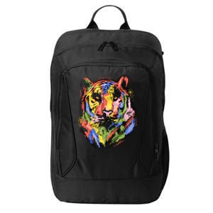 Colorful Tiger Animal Art City Backpack