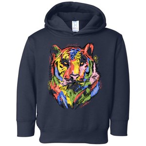 Colorful Tiger Animal Art Toddler Hoodie