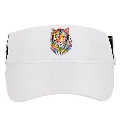 Colorful Tiger Animal Art Adult Drive Performance Visor