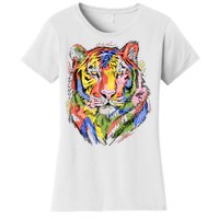 Colorful Tiger Animal Art Women's T-Shirt