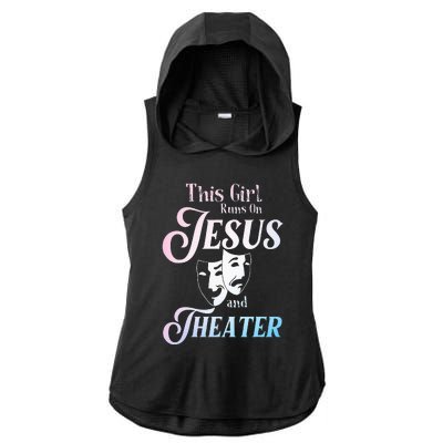 Cute Theatre Art For  Acting Musical Lover Ladies PosiCharge Tri-Blend Wicking Draft Hoodie Tank