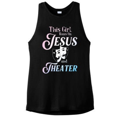 Cute Theatre Art For  Acting Musical Lover Ladies PosiCharge Tri-Blend Wicking Tank