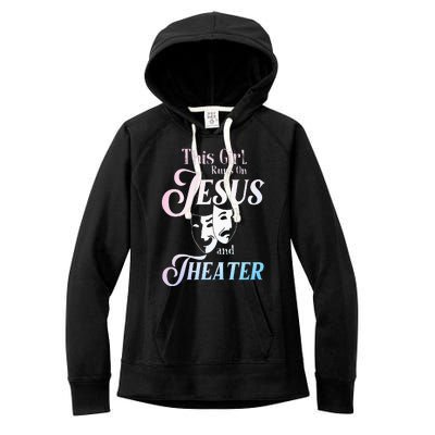 Cute Theatre Art For  Acting Musical Lover Women's Fleece Hoodie