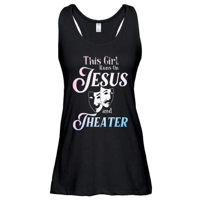 Cute Theatre Art For  Acting Musical Lover Ladies Essential Flowy Tank