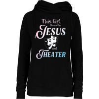 Cute Theatre Art For  Acting Musical Lover Womens Funnel Neck Pullover Hood