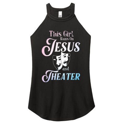 Cute Theatre Art For  Acting Musical Lover Women's Perfect Tri Rocker Tank