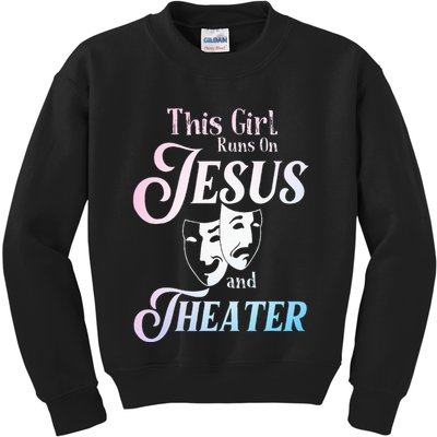 Cute Theatre Art For  Acting Musical Lover Kids Sweatshirt
