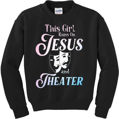 Cute Theatre Art For  Acting Musical Lover Kids Sweatshirt