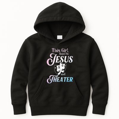 Cute Theatre Art For  Acting Musical Lover Kids Hoodie