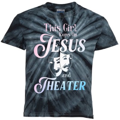 Cute Theatre Art For  Acting Musical Lover Kids Tie-Dye T-Shirt