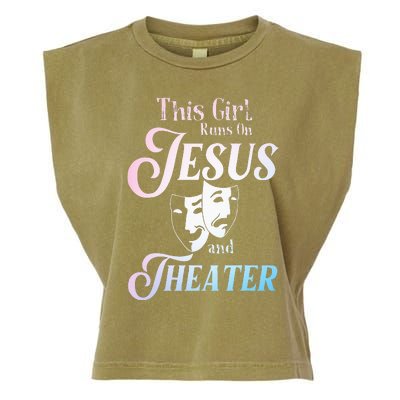 Cute Theatre Art For  Acting Musical Lover Garment-Dyed Women's Muscle Tee