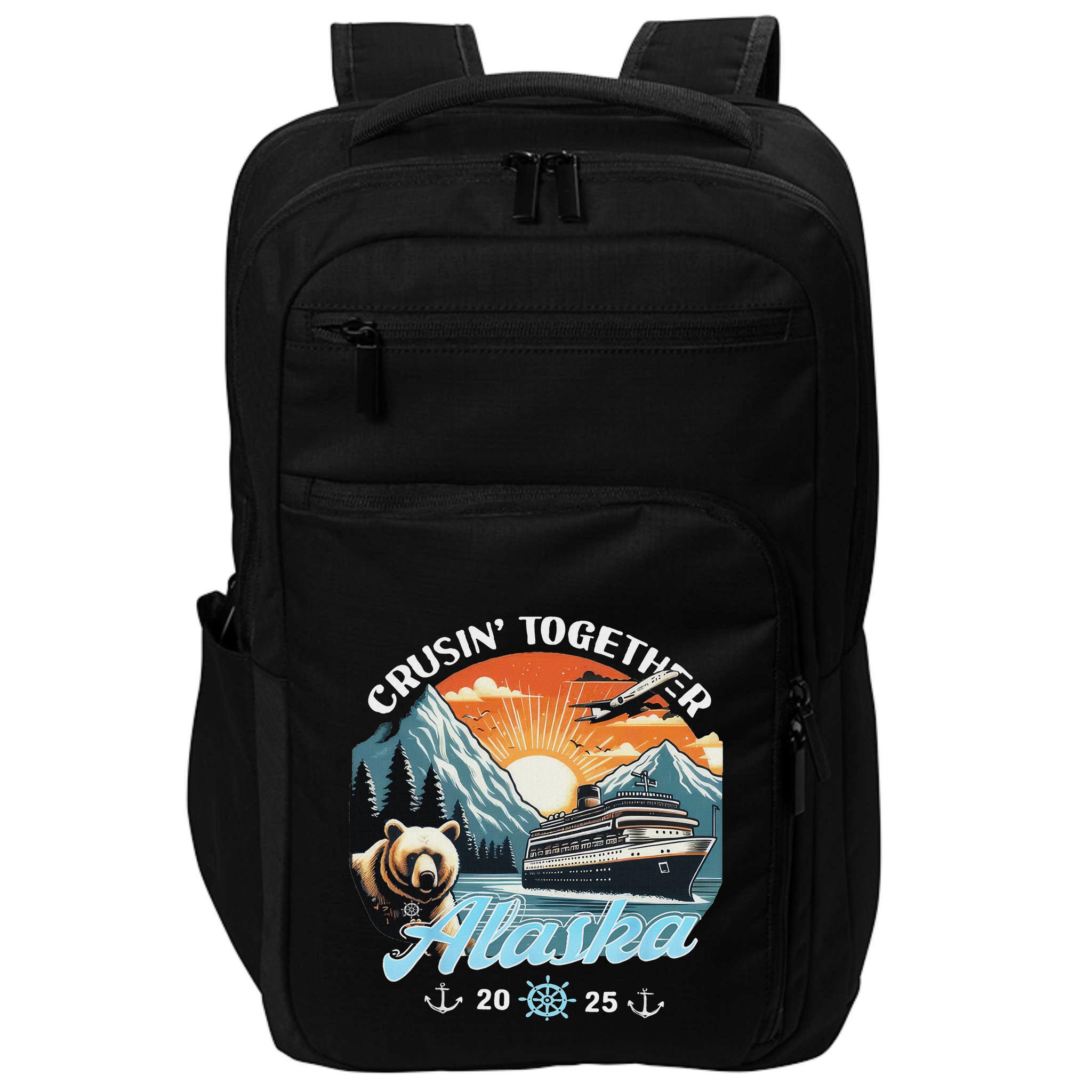 Cruisin Together Alaska 2025 Friend Family Alaska Cruise Impact Tech Backpack