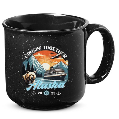 Cruisin Together Alaska 2025 Friend Family Alaska Cruise 15oz Campfire Ceramic Mug