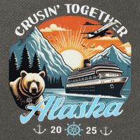 Cruisin Together Alaska 2025 Friend Family Alaska Cruise Cotton Canvas Backpack