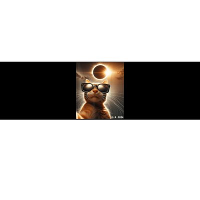 Cat Taking A Selfie With Solar 2024 Eclipse Wearing Glasses Bumper Sticker