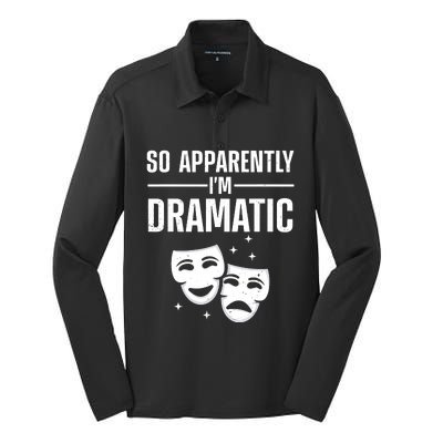 Cool Theater Art Musical Theater Drama Actor Silk Touch Performance Long Sleeve Polo