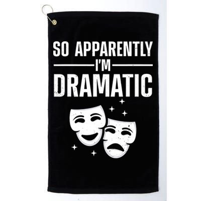 Cool Theater Art Musical Theater Drama Actor Golf Towel