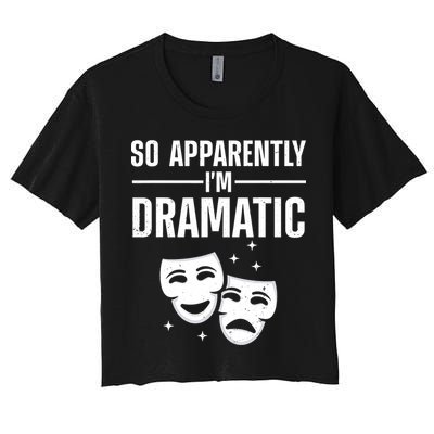 Cool Theater Art Musical Theater Drama Actor Crop Top