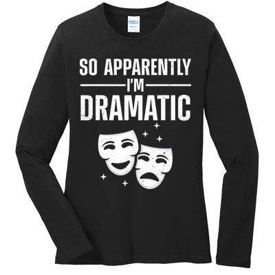 Cool Theater Art Musical Theater Drama Actor Ladies Long Sleeve Shirt