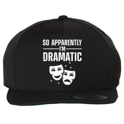 Cool Theater Art Musical Theater Drama Actor Wool Snapback Cap