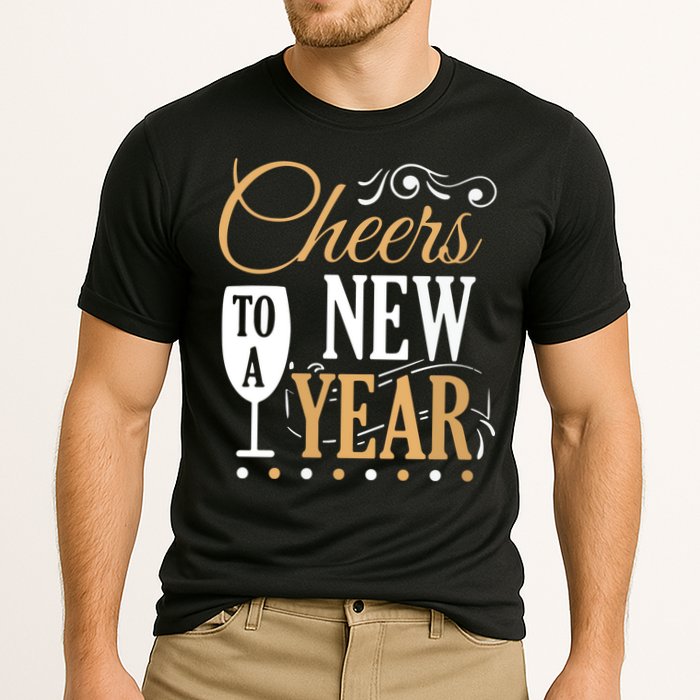 Cheers To A New Year Cooling Performance Crew T-Shirt