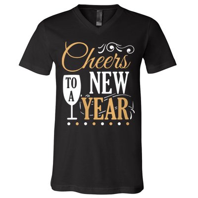 Cheers To A New Year V-Neck T-Shirt