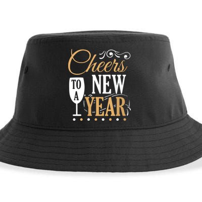 Cheers To A New Year Sustainable Bucket Hat