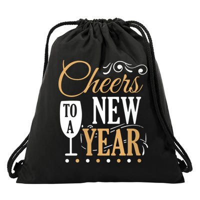 Cheers To A New Year Drawstring Bag