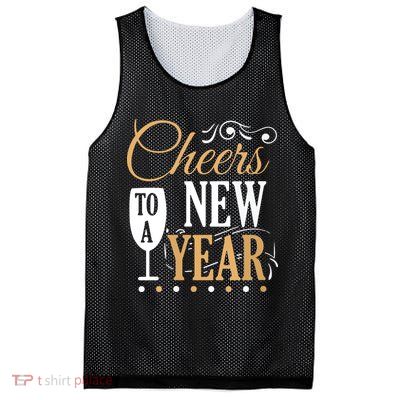 Cheers To A New Year Mesh Reversible Basketball Jersey Tank